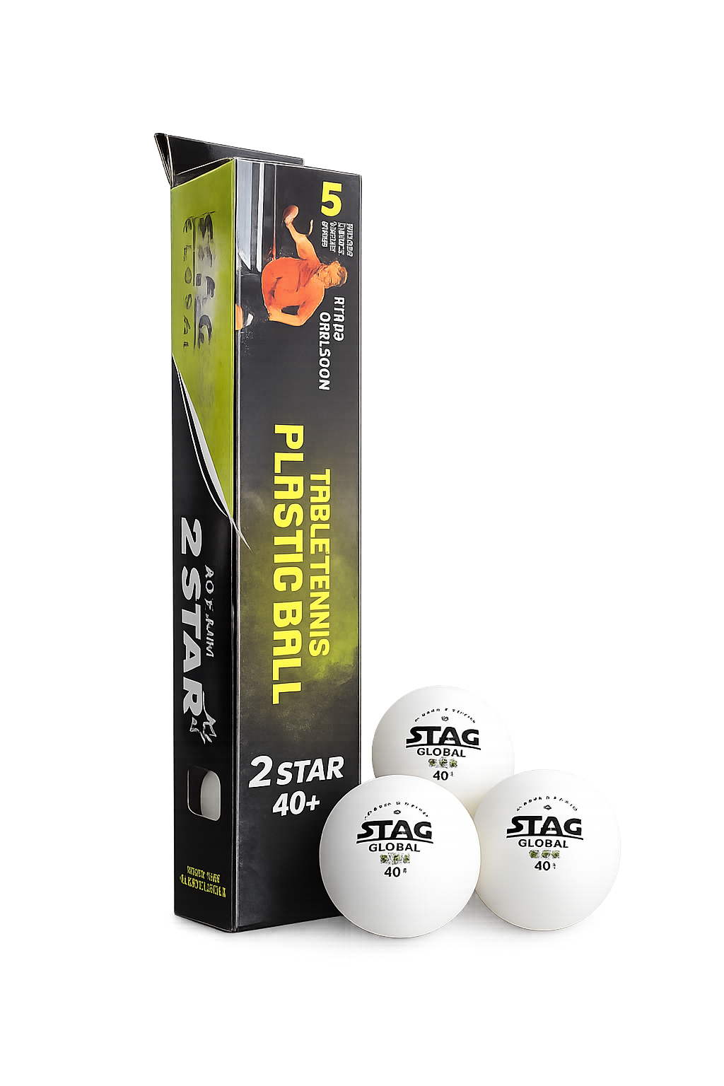 Stag - 2 Star Table Tennis Balls - Pack of 6
