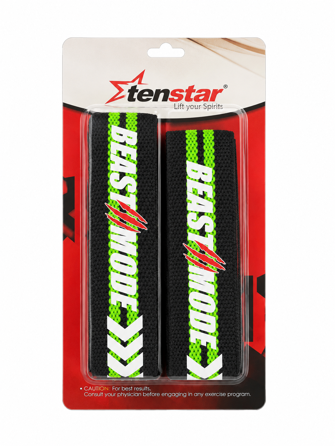 TENSTAR - RESISTACE BAND - BLACK - GREEN