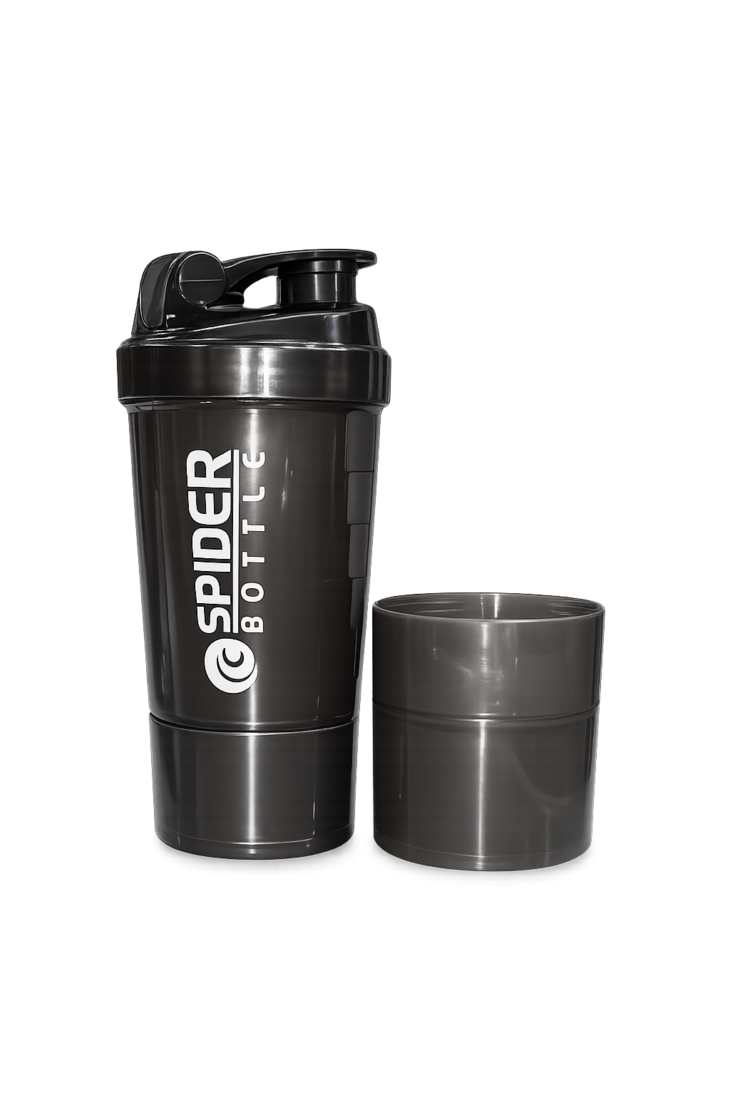 SPIDER BOTTLE - SHAKER - BLACK