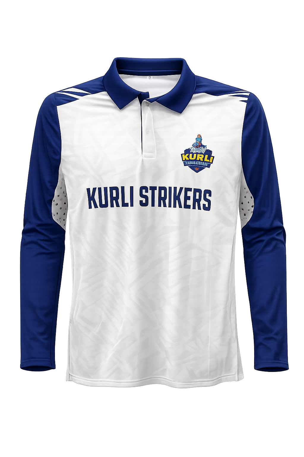 Customized Tshirt - Kurli Strikers - Navy Blue and White