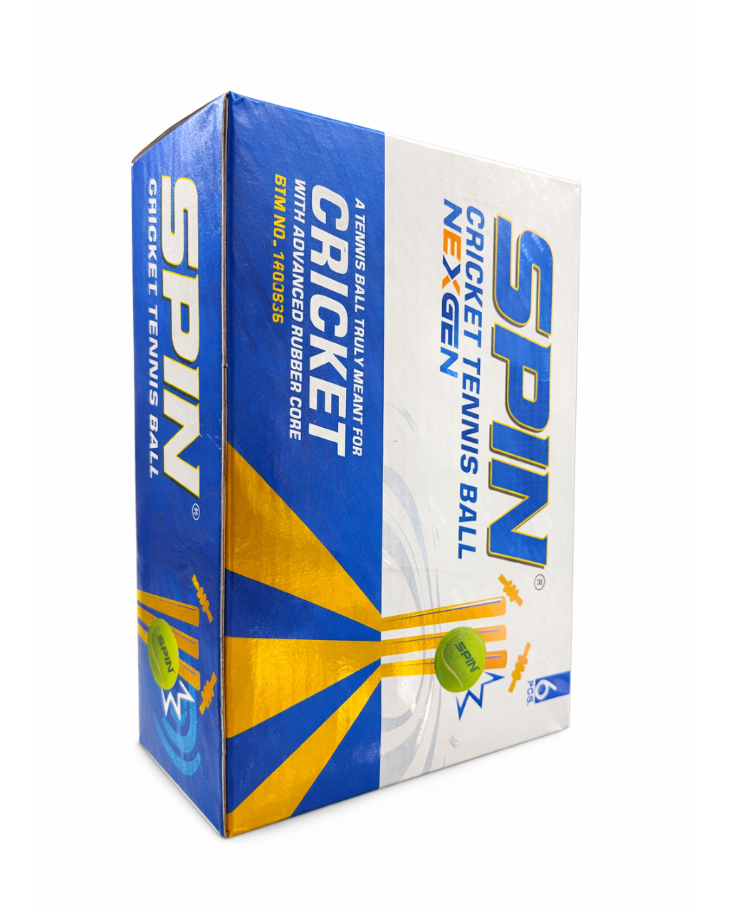 SPIN - Cricket Tennis Ball - Box of 6