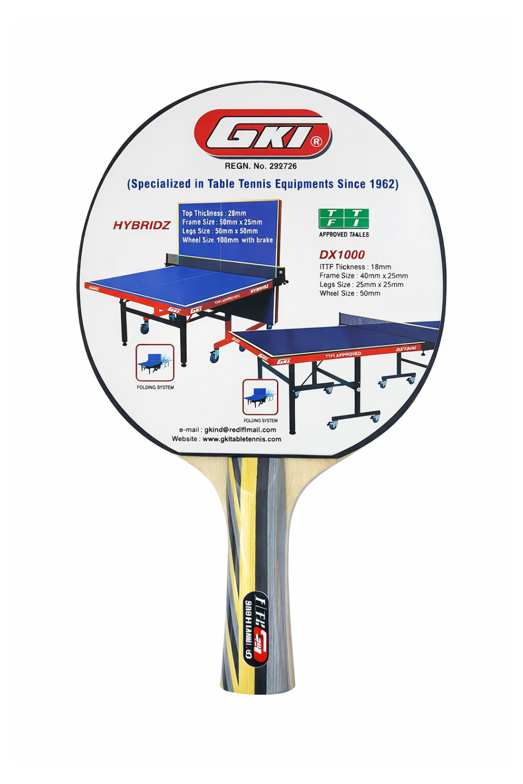 GKI - Table Tennis Racquet - Offensive XX