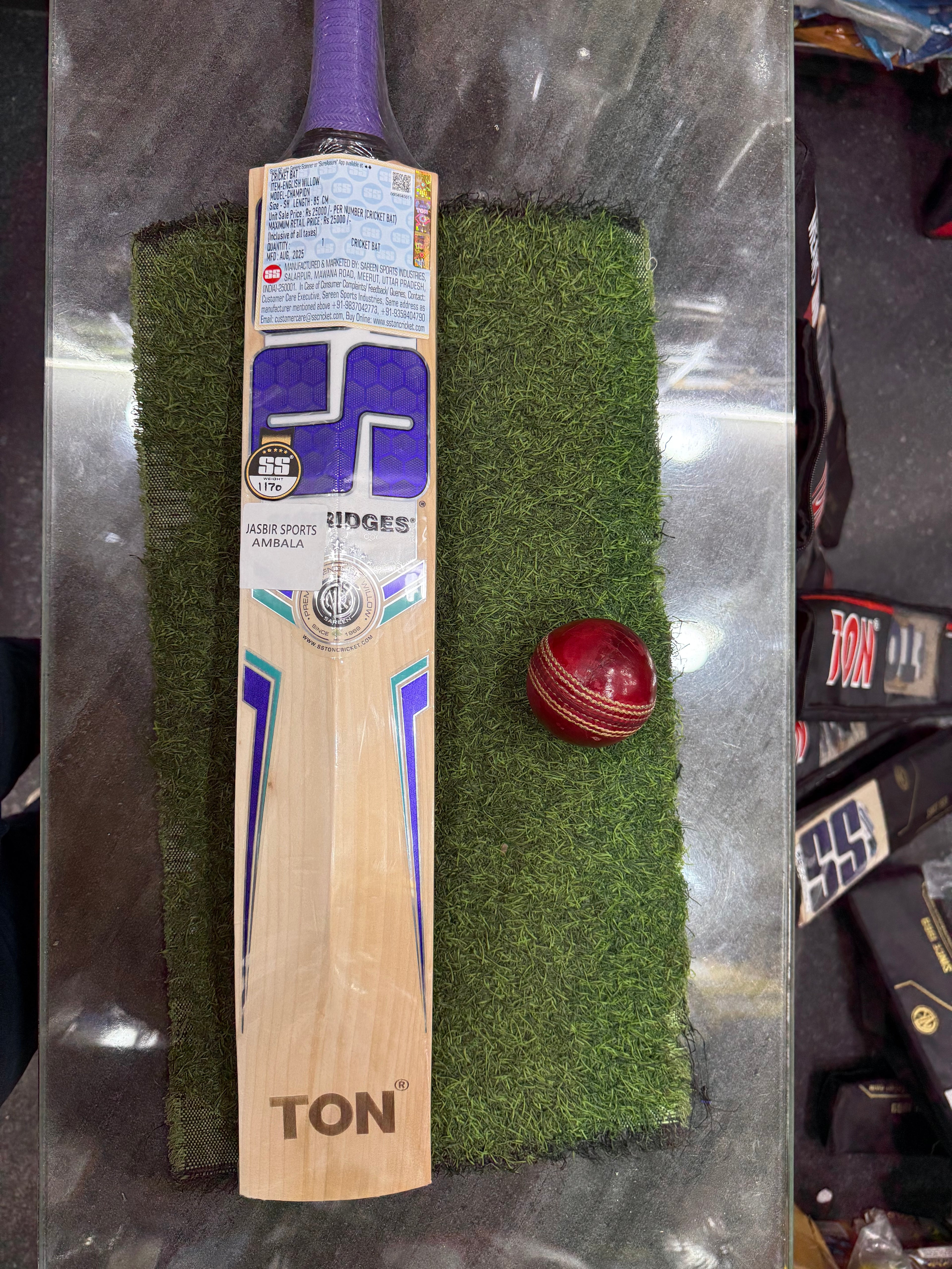 SS - Champion English Willow Cricket Bat - SH - #3