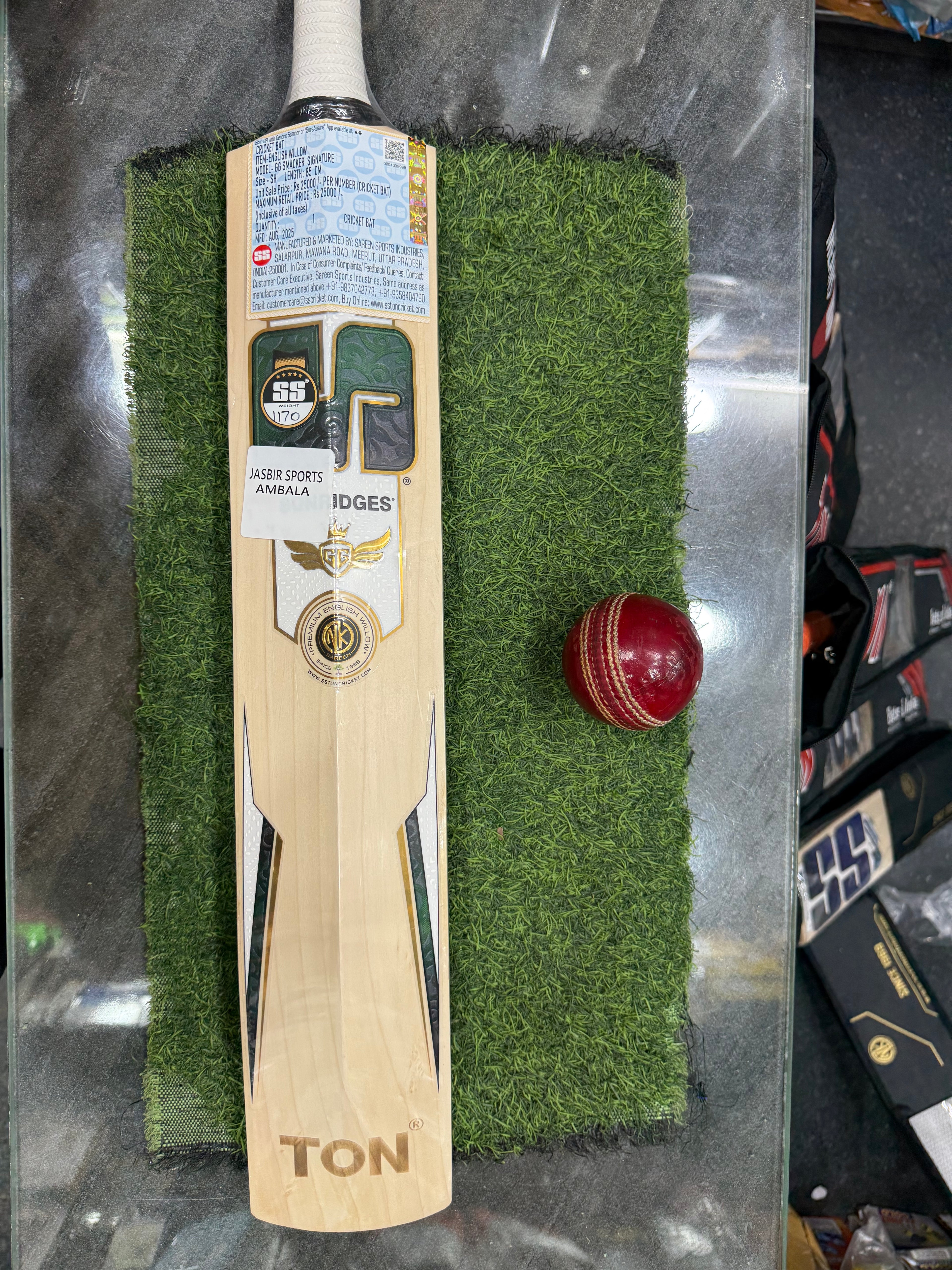 SS - GG Smacker Signature - English Willow Cricket Bat - SH