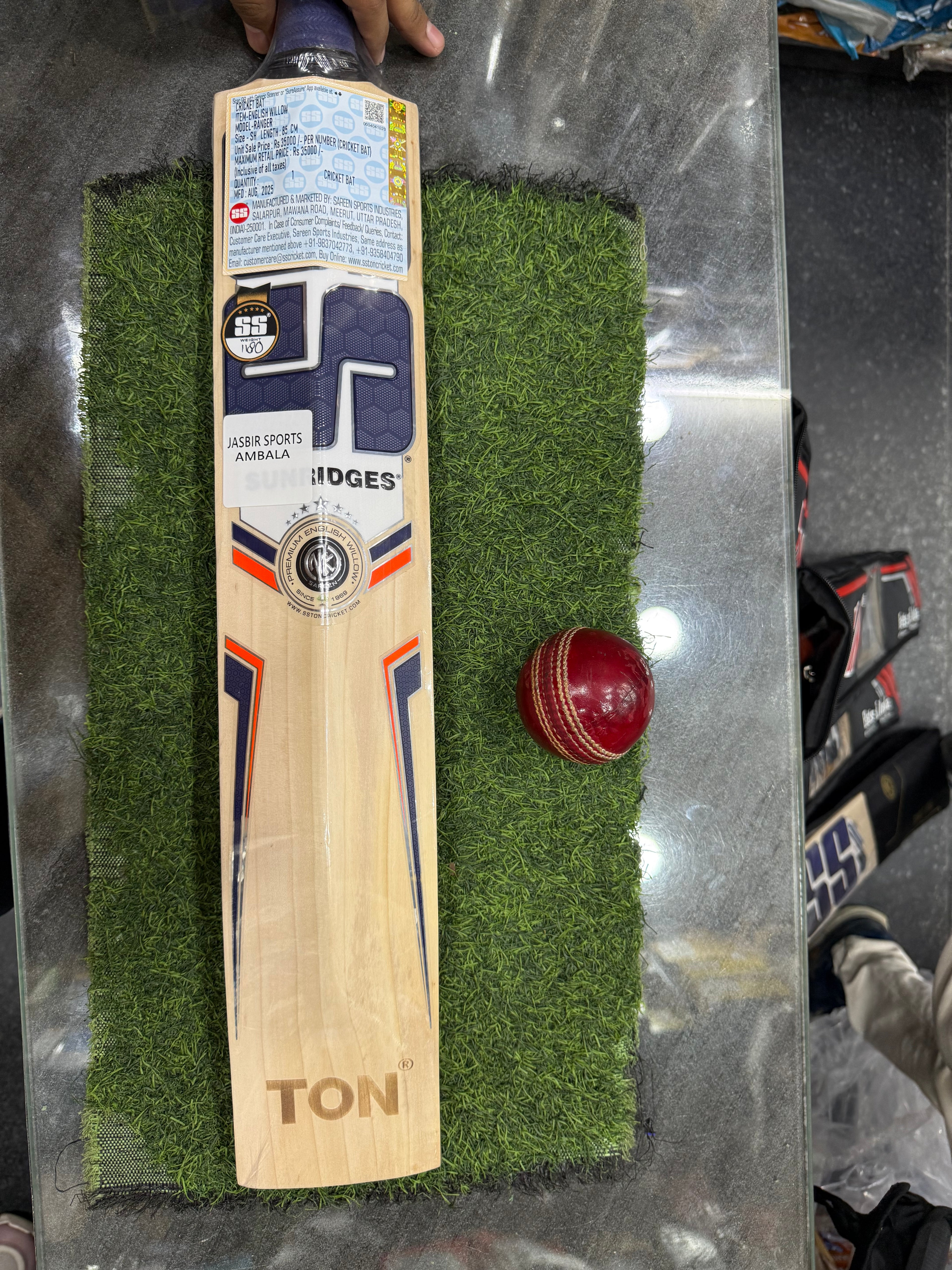 SS - RANGER English Willow Cricket Bat - SH