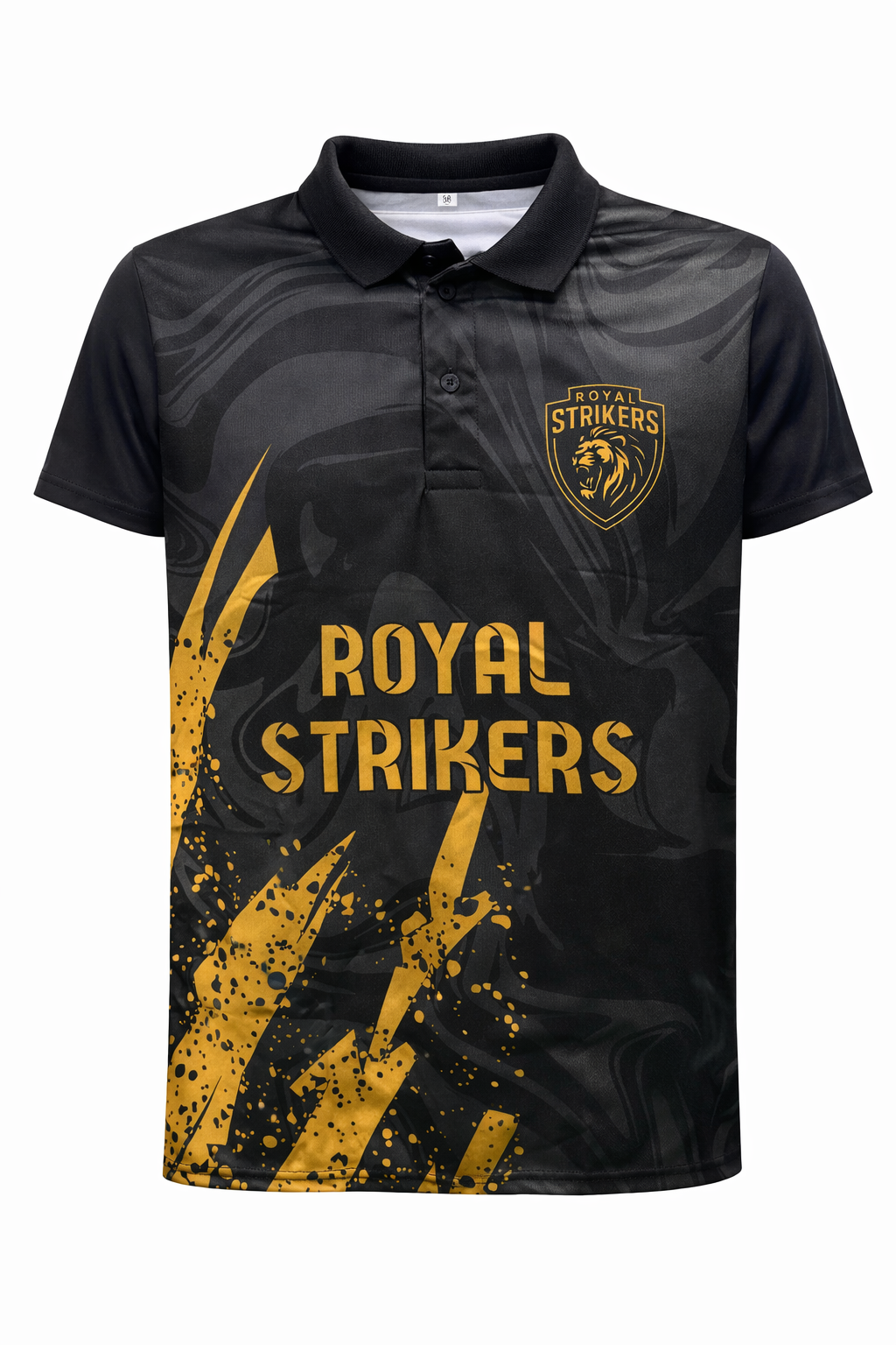 Customized TShirt - Royal Strikers - Golden Black