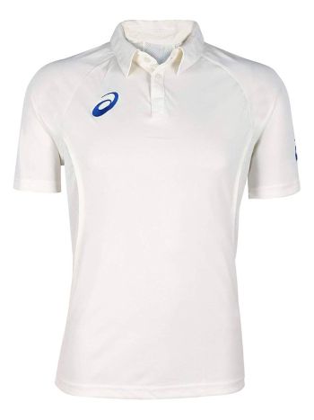 Real White Cricket Half Sleeve Polo T-Shirt