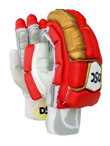 Condor Pro Red/Gold Cricket Batting Gloves Mens Size