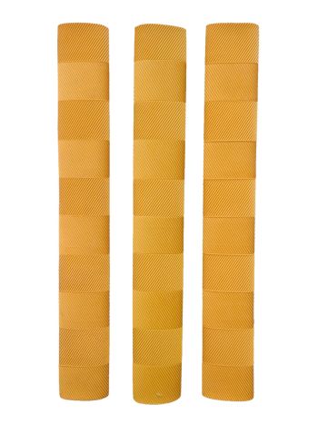Yellow Chevron Cricket Bat Grip (Pack of 3)