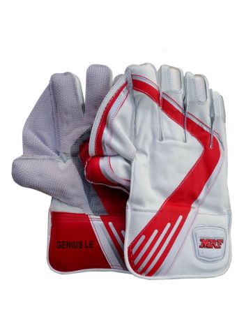 Genius LE (Red/White) Cricket Wicket Keeping Gloves Mens Size