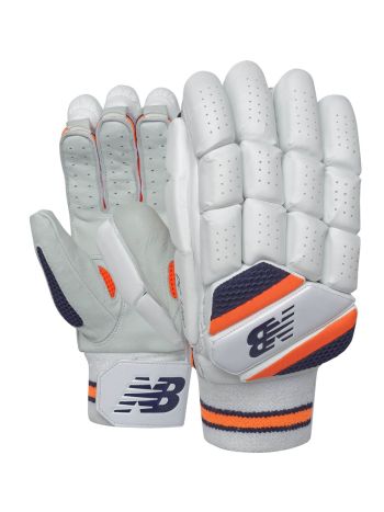 DC1280 Blue/Orange Cricket Batting Gloves Mens Size