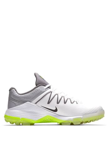 Domain 2 NS White/Wolf Grey Cricket Rubber Spike Shoes