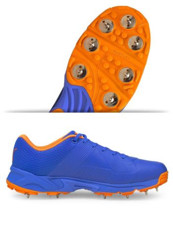 19.2 Bluemazing-Orange Glow Men's Cricket Metal Spike Shoes