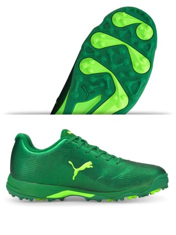 20 FH Amazon Green-Green Glare x one8 19 Virat Kohli Cricket Shoes