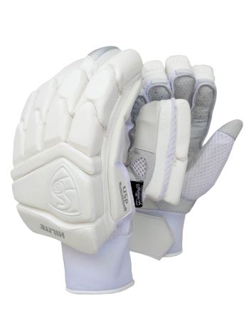 White Hilite Cricket Batting Lefty Gloves Mens Size 