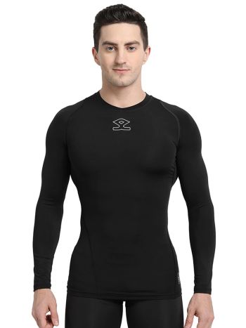 Black Intense Compression Long Sleeves Top
