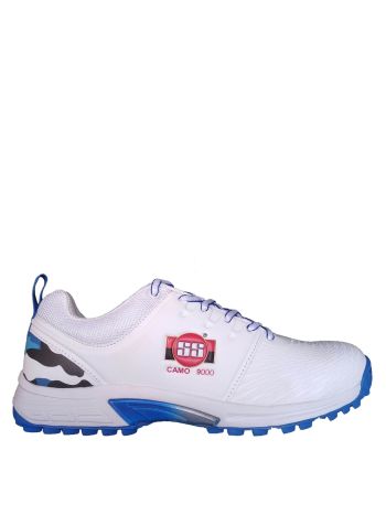 SS Blue Camo 9000 Rubber Spikes Cricket Shoes